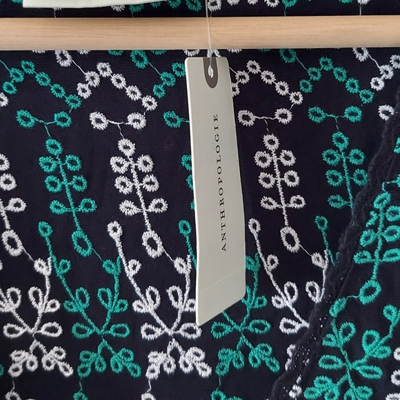 NWT Maeve Anthropologie Cammie Embroidered Peplum Tunic Top Size Medium - Picture 5 of 6